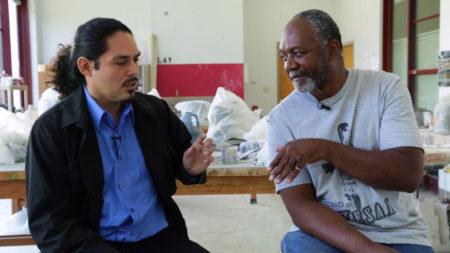 William Cordova with Kerry James Marshall at Prospect.3